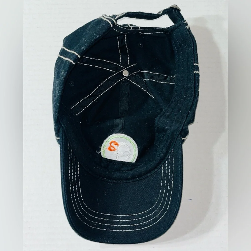Big Accessories G Squared Dad Hat Men’s OS Black Strapback Embroidered Logo‎